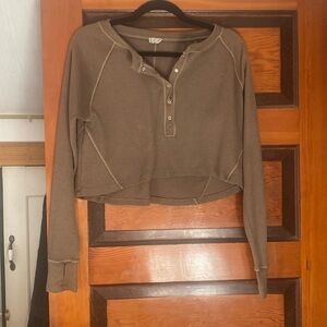 Free People Thermal Crop Top